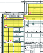Control zones for daylight were defined for all DALI fixtures on each floor of the headquarters buildlng.